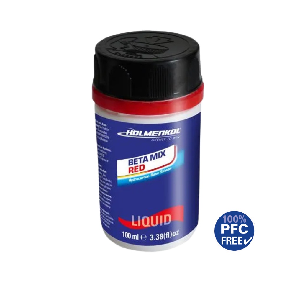 HOLMENKOL Beta Mix 红色液体滑行蜡（-14~-4℃） · 100ml
