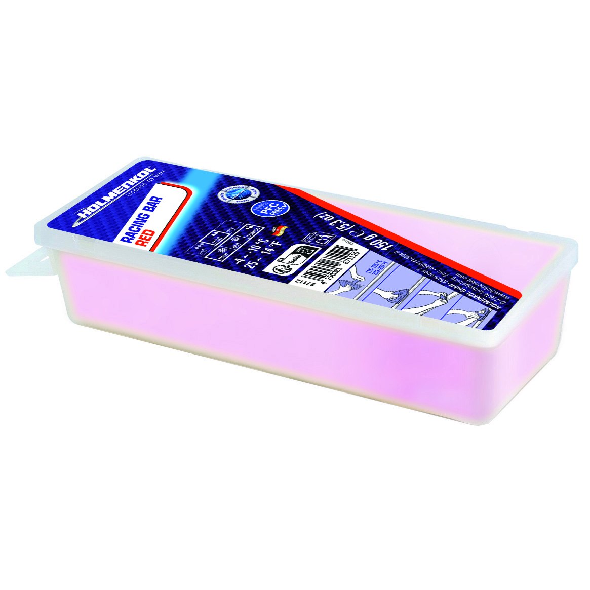 HOLMENKOL 竞技蜡条 红（-10~-4℃） · 150g