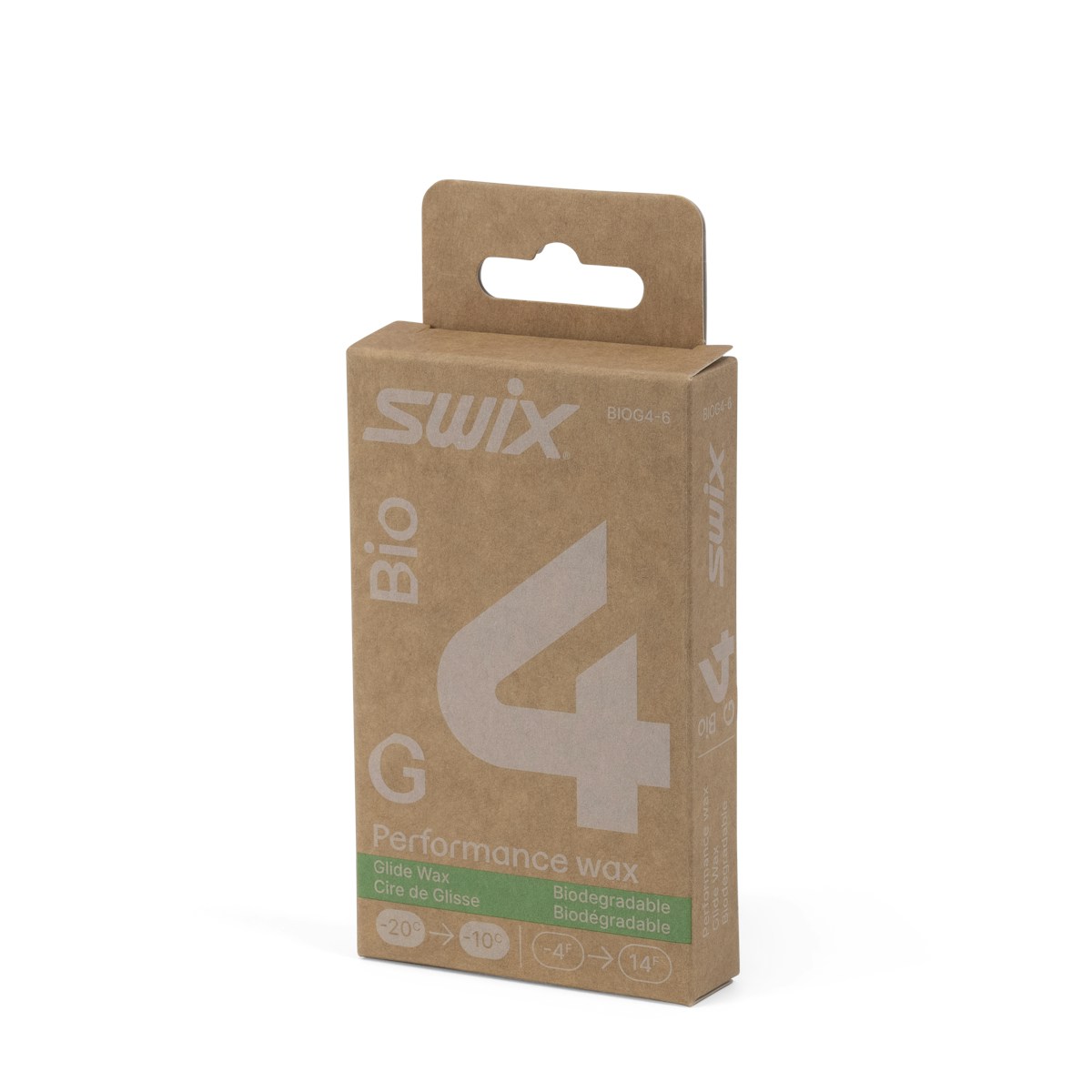 SWIX Bio-G4性能蜡 BIOG4-6 · 60g