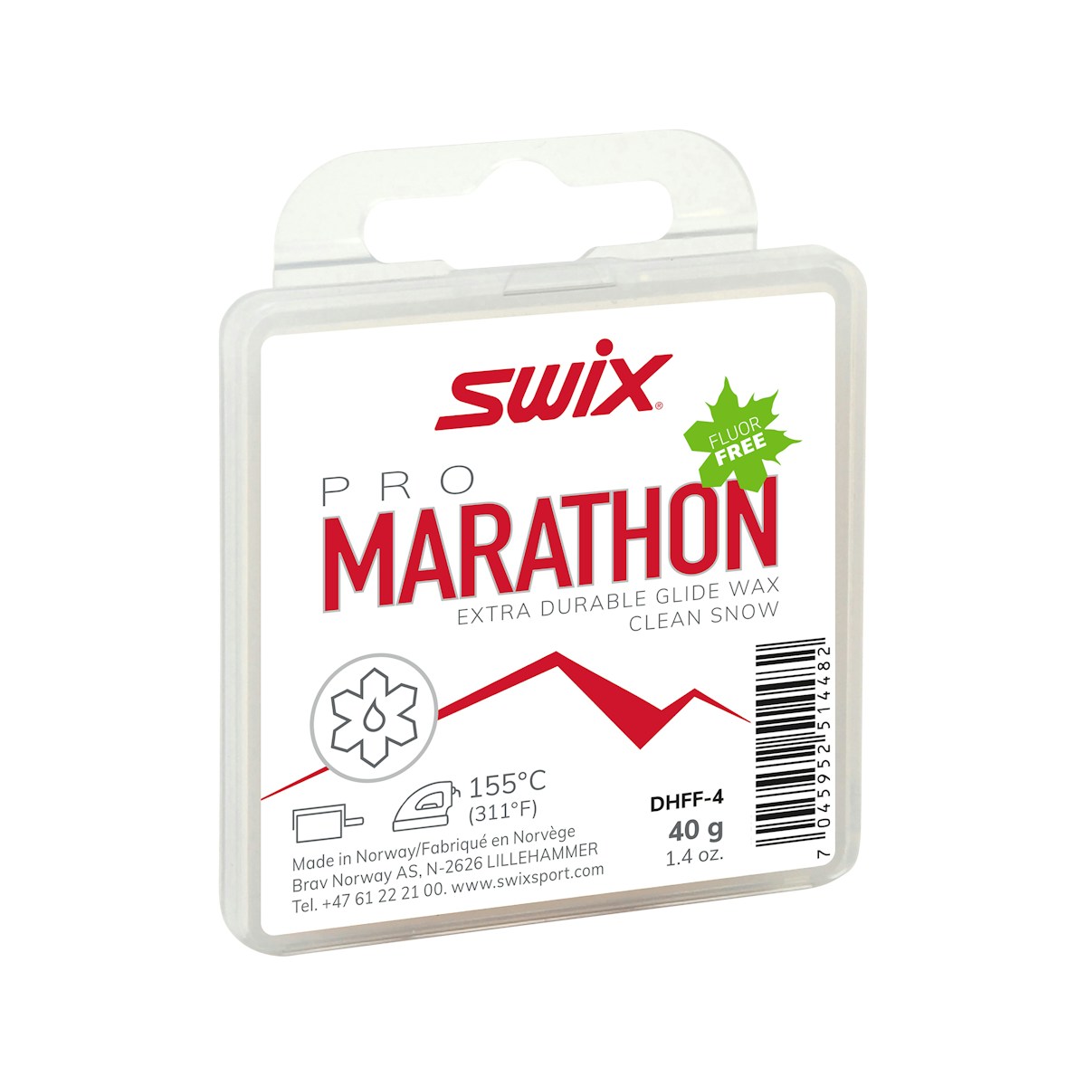 SWIX 专业马拉松滑行蜡 40g 白色 DHFF-4 图 3