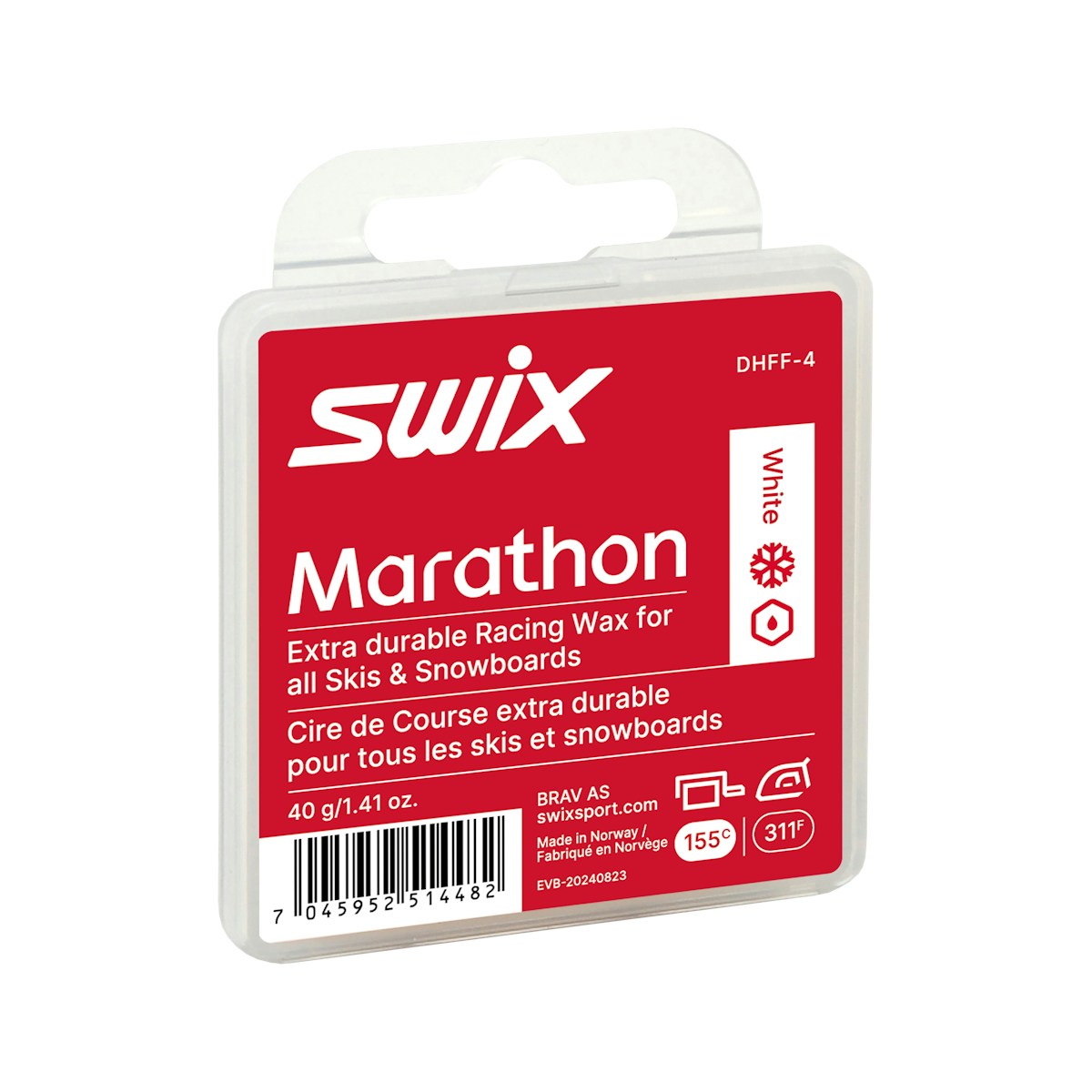 SWIX 专业马拉松滑行蜡 40g 白色 DHFF-4