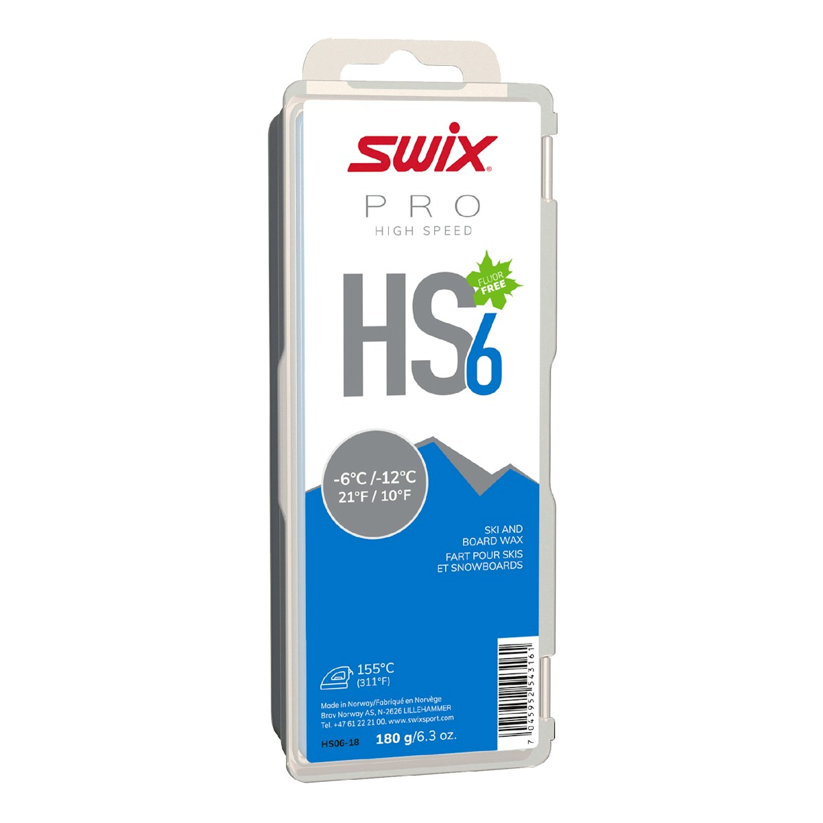 SWIX 无氟快速蜡 HS06-18（-12~-6℃） 图 2