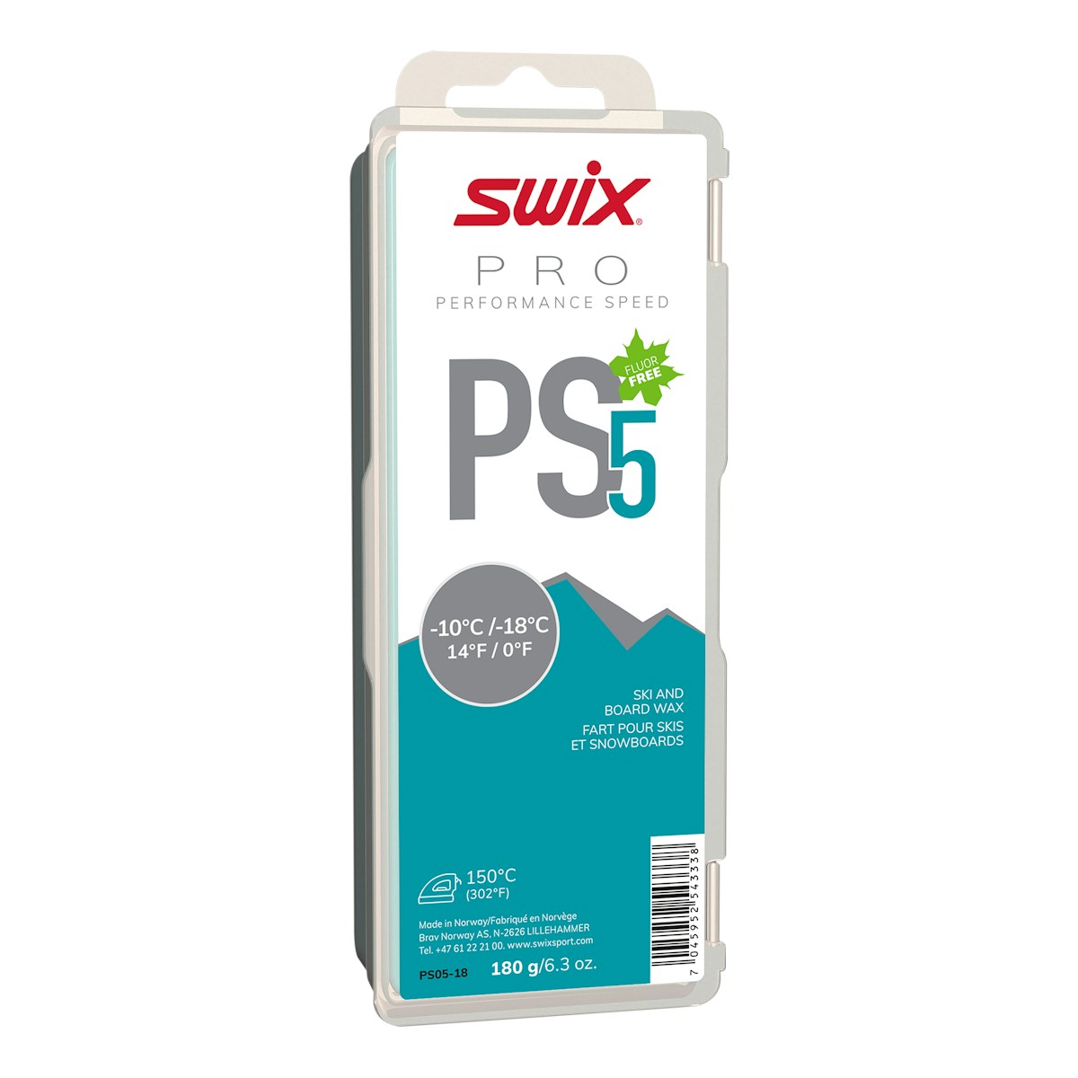 SWIX 无氟性能蜡 PS05-18（-18~-10℃） 图 2