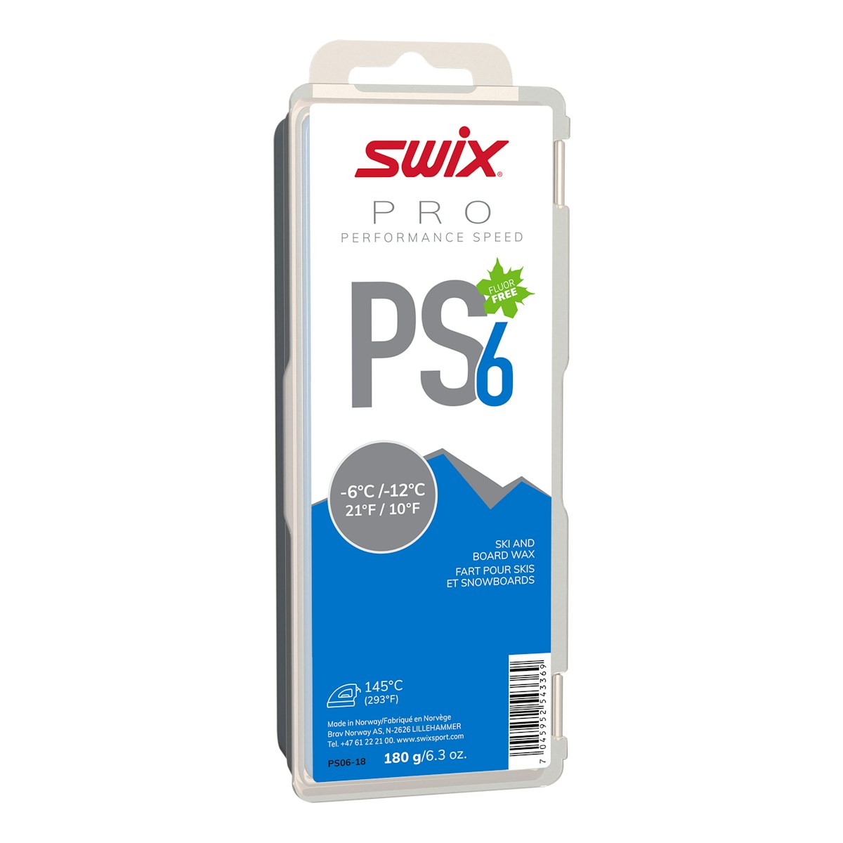 SWIX 无氟性能蜡 PS06-18（-12~-6℃） 图 2