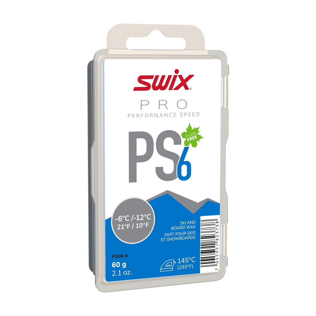 SWIX 无氟性能蜡 PS06-6（-12~-6℃）