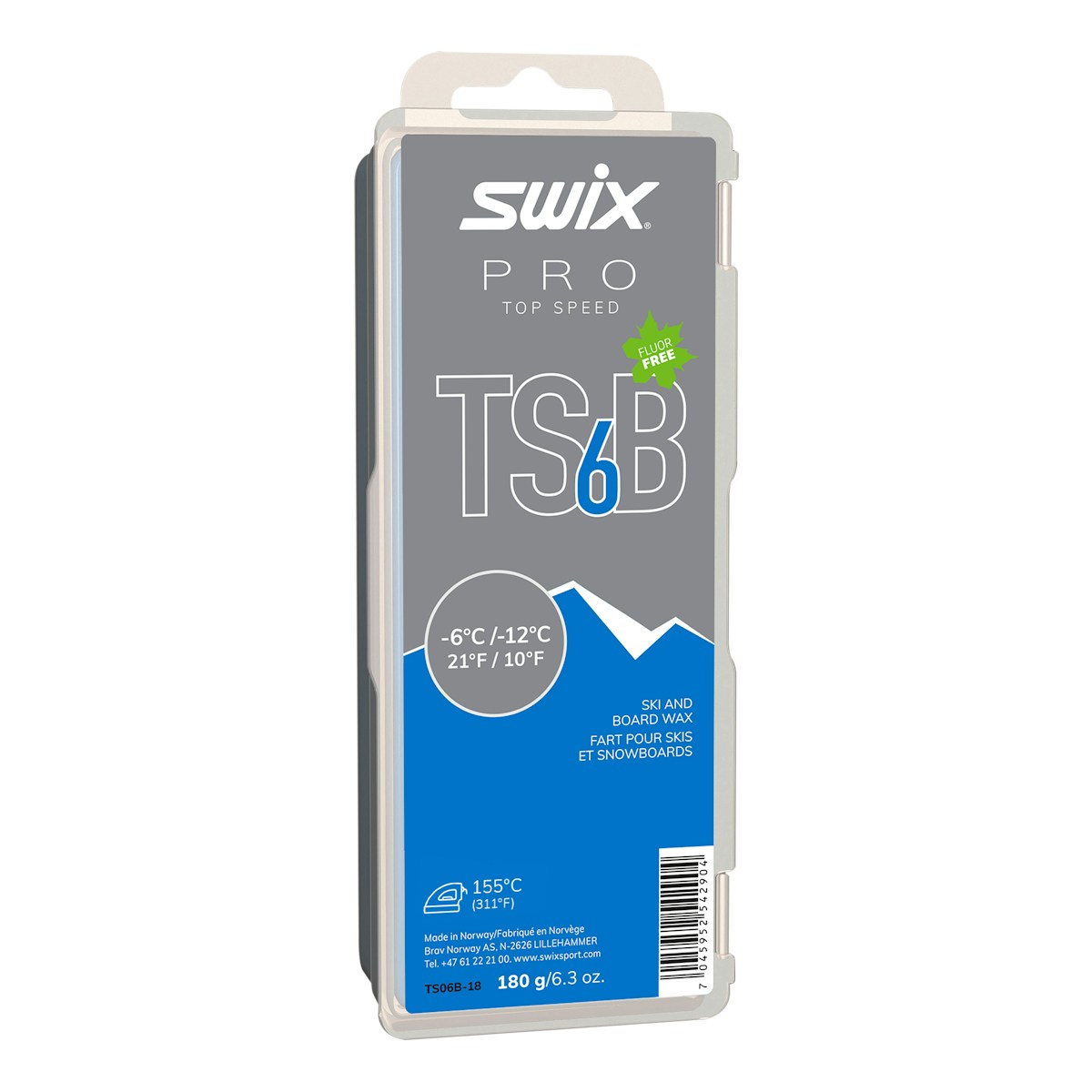 SWIX 无氟极速蜡（黑狼） TS06B-18（-12~-6℃） 图 2