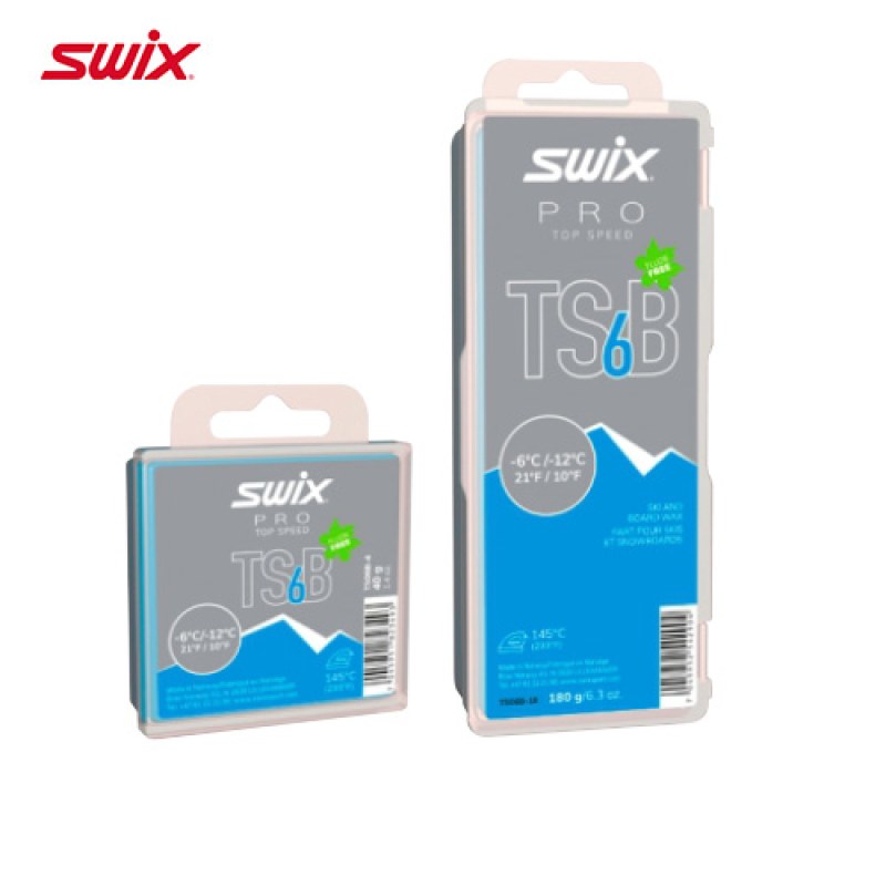 SWIX 无氟极速蜡（黑狼） TS06B-4（-12~-6℃）
