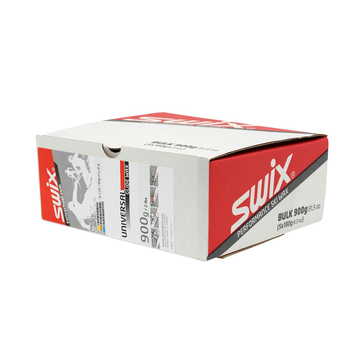 SWIX 通用固体板房蜡 Universal wax 900g. (5x180g) U900