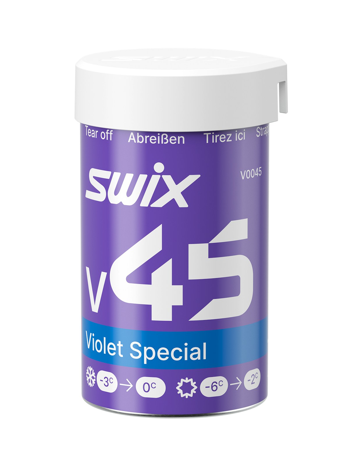 SWIX 硬质防滑蜡 V0045（-6~-2℃）