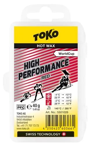 TOKO 高性能热熔蜡 红色（-12~-4℃）