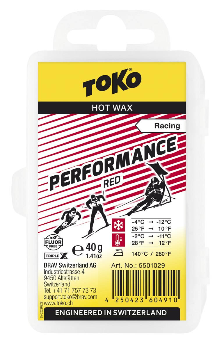 TOKO 性能型热熔蜡 红色（-4~-12℃）